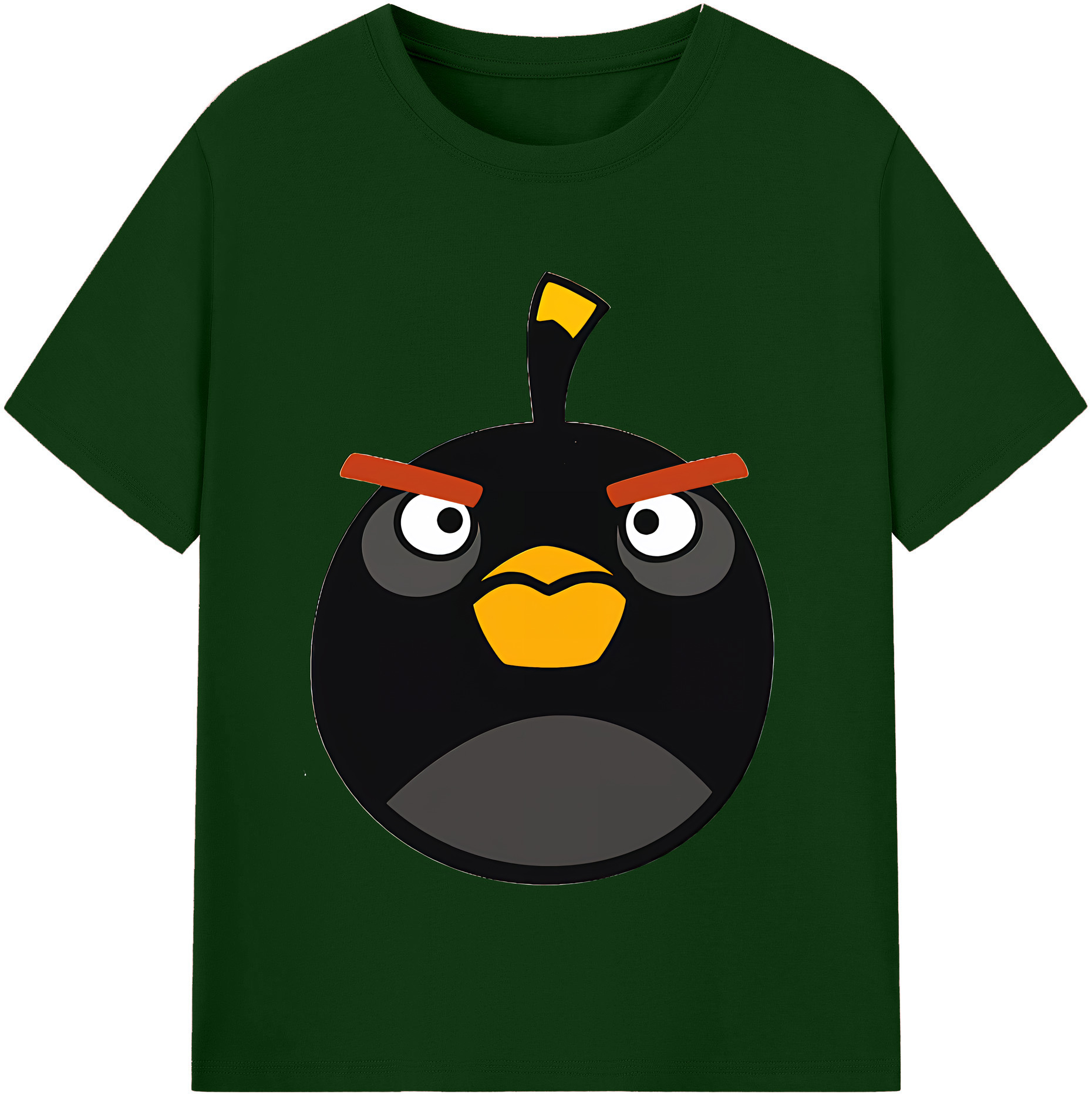 （画像用） Angry Birds アングリーバード 綿100％半袖Tシャツ（フロントプリント）